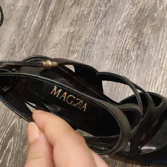 Black Magza strappy heels - Picture 2 of 3